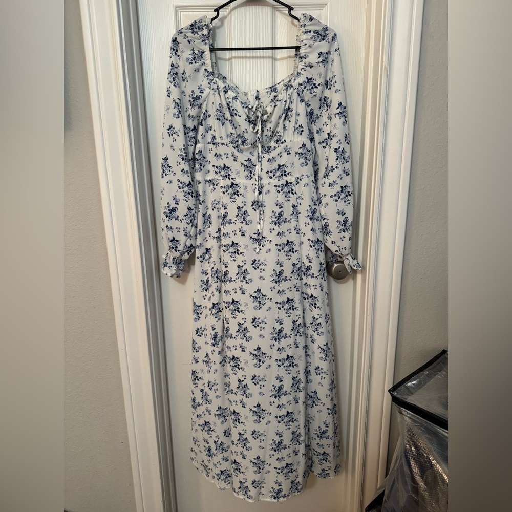 Floral Blue Women's Skirt
